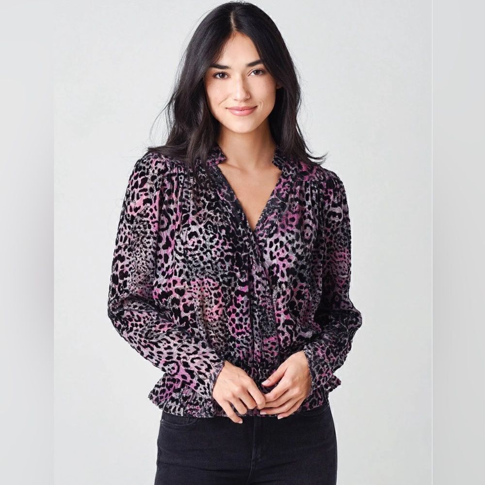 Zadig & Voltaire Tori Velours Devore Tunic. Nwt. Small